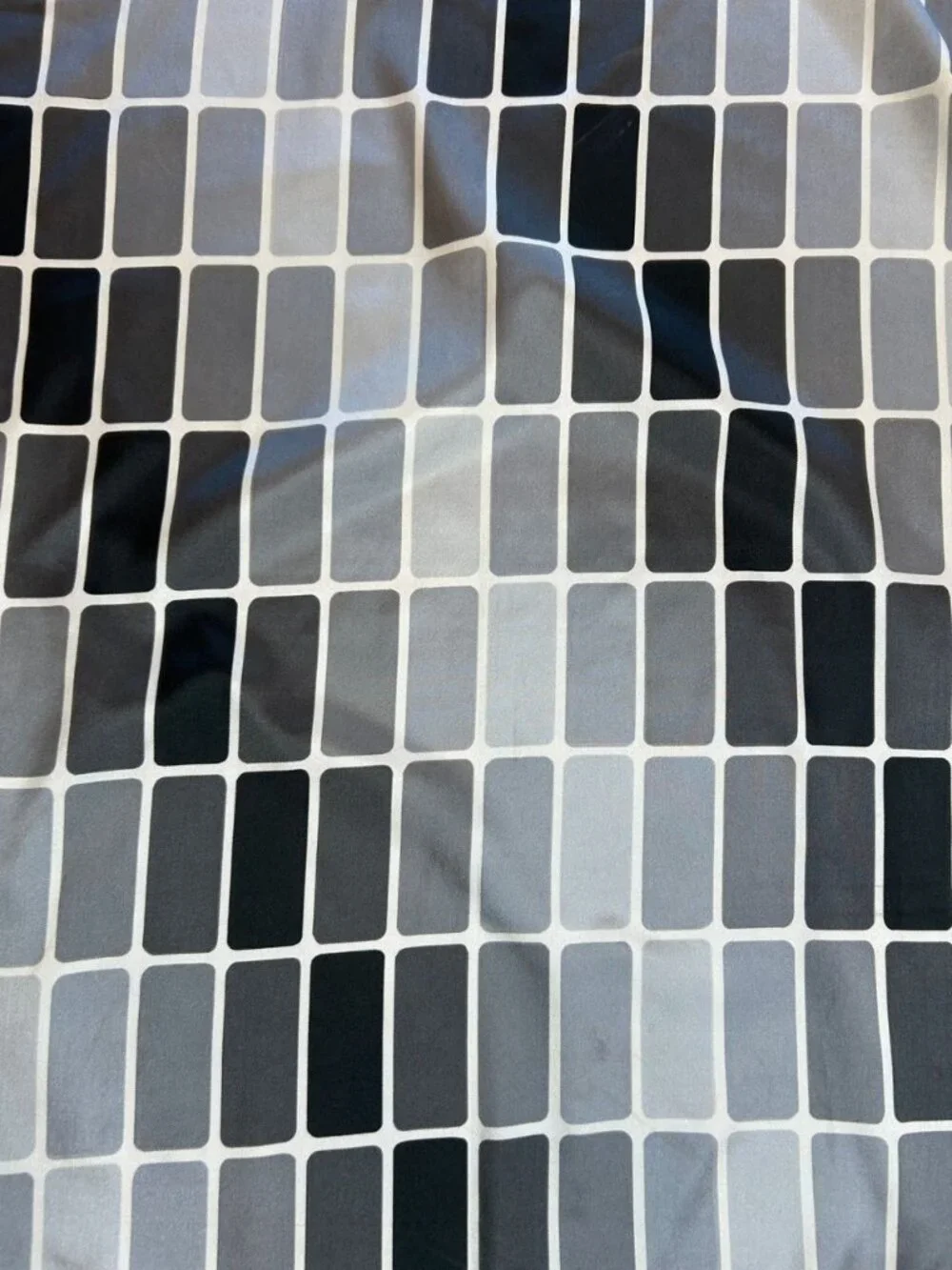 Glentex Vintage Made in Japan 26” Square Scarf  Ombre Gray Bricks 100% Nylon